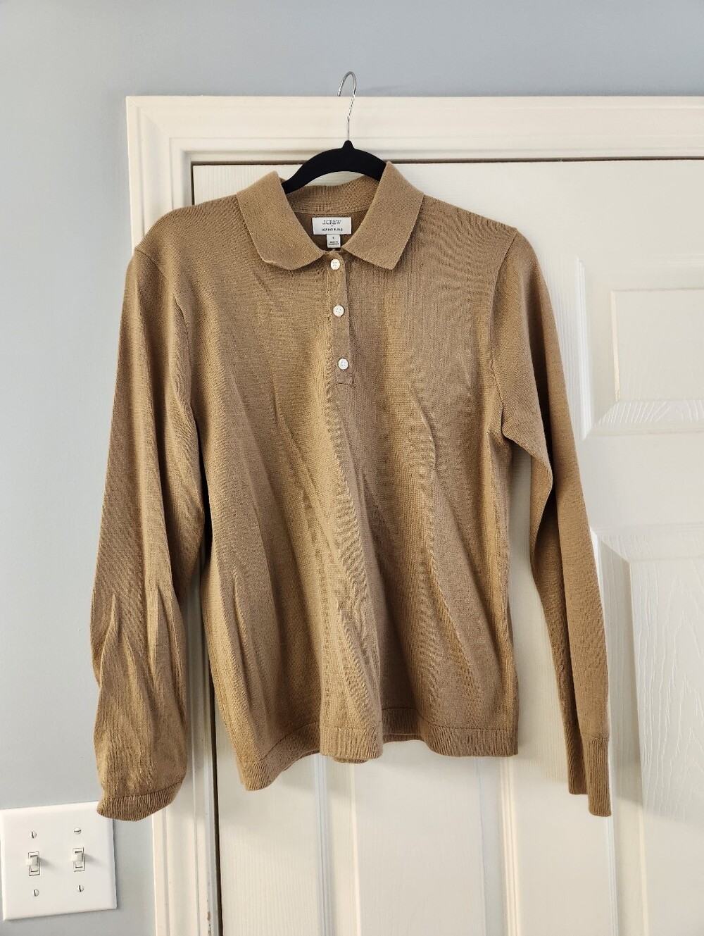 J Crew Factory Merino Polo Sweater